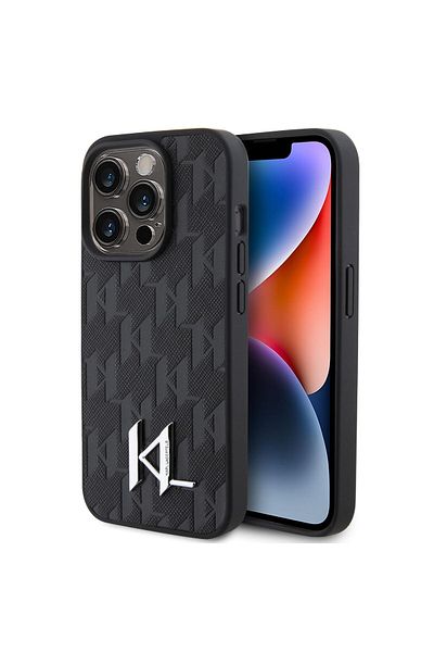 CG Mobile Karl Lagerfeld Hard Case For iPhone 15 Pro Max (Black)
