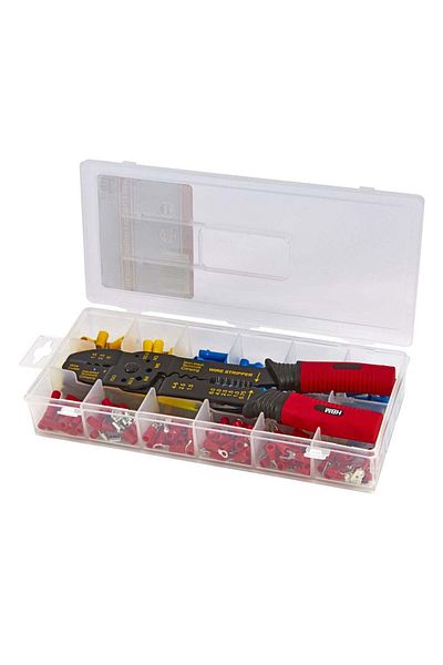 HBM Machines CRIMPING PLIERS AND ELECTRICAL TERMINALS SET 271 PIECES
