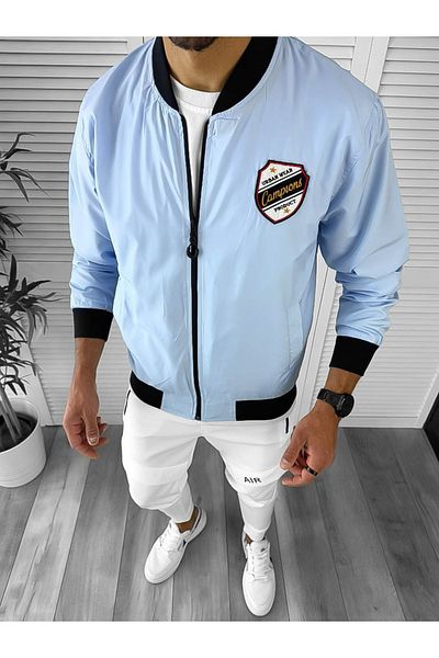 dehaine Men's jacket, spring-autumn, blue, 12334, M