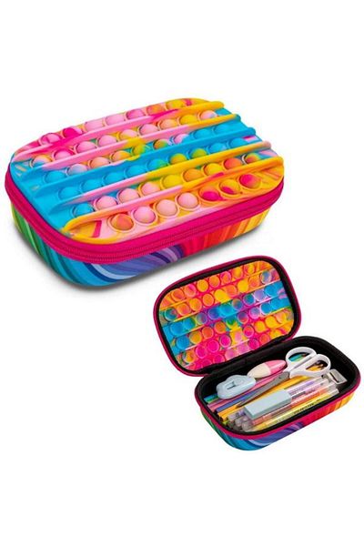 Zipit Cutie de depozitare ZIP & POP Rainbow Glow (Multicolor)