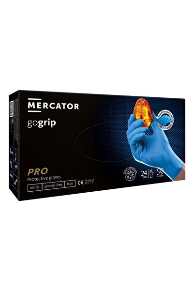 Mercator MANUSI NITRIL PREMIUM GOGRIP PRO ALBASTRU, 3D MARIMEA XL 50BUC