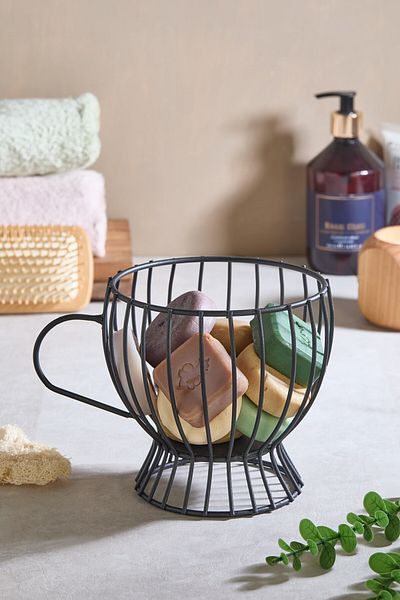 Lora Bianca Multi-Purpose Wire Kitchen, Bathroom Organizer – Capsule Coffee & Fruit & Snack Basket