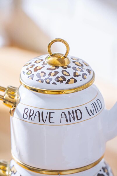 ACAR Qualita Nova Alt-Üst Emaye Mini Çaydanlık Takımı