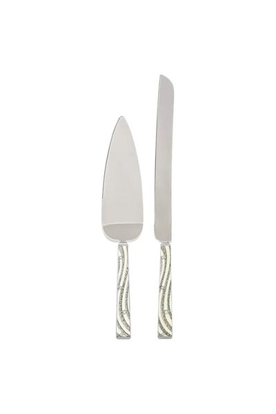 Generic Linkage Orient Cake Knife And Server Set,Multi Color