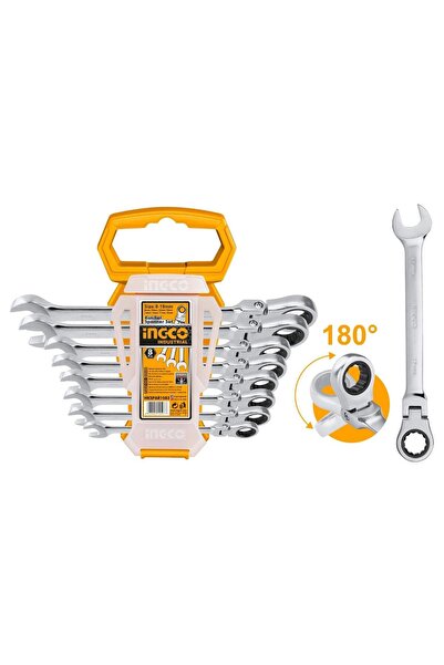 Bervas SET CHEI COMBINATE CU CLICHET ARTICULATE 8 PIESE INGCO