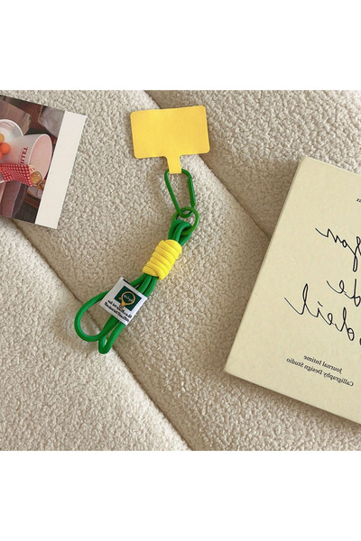 Choice3 Green Yellow Color-matching Mobile Phone Lanyard Multi-functional Key...