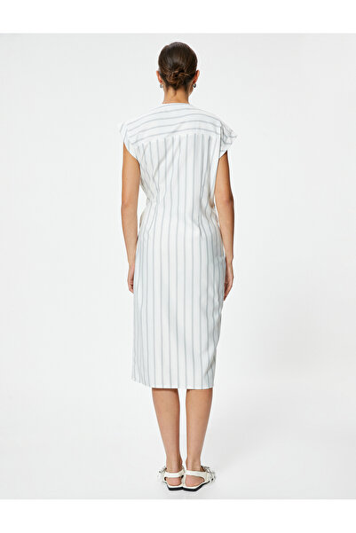 Koton Black Women's Midi Envelop Dress