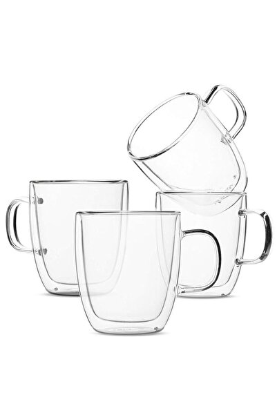 Generic NIBEMINENT Set of 2 (12 oz, 350 ml), Coffee Mugs, Glass Tea Mugs, Dou...