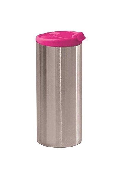 Generic زاك ديزاينز (فوشيا) - كوب سفر مفرغ من الهواء بجدار مزدوج من الفولاذ ا...