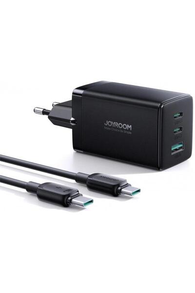 Joyroom Încărcător USB-C TCG01, 65W, 3 porturi (negru)