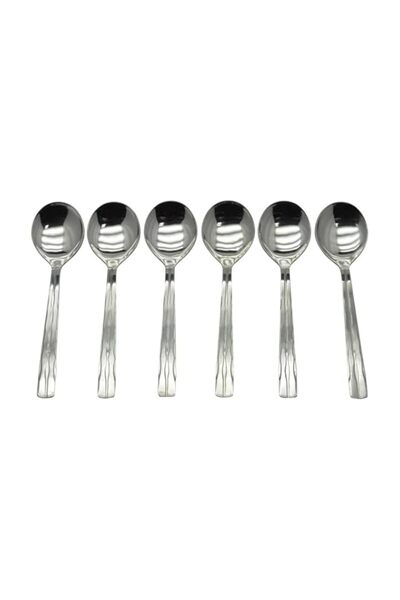 Generic Raj Symphoney Soup Spoon 6 Piece Set, 23 cm, SCTS07, Soup Spoon , Bow...