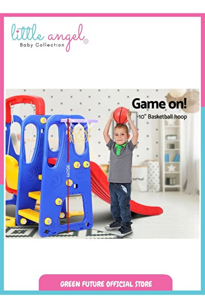 LITTLE ANGEL -Kids Slide And Swing 3-In-1 Activity Playset