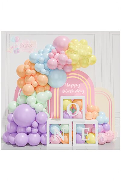 BİDOLUMUTLULUK 1 Yaş Doğum Günü Kutlama Seti One Kutulu Parti Eğlence Kutlama