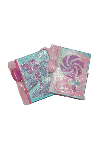 Globox Pullu Simli Not Defteri 3846 (Karışık Renk 1 Adet)