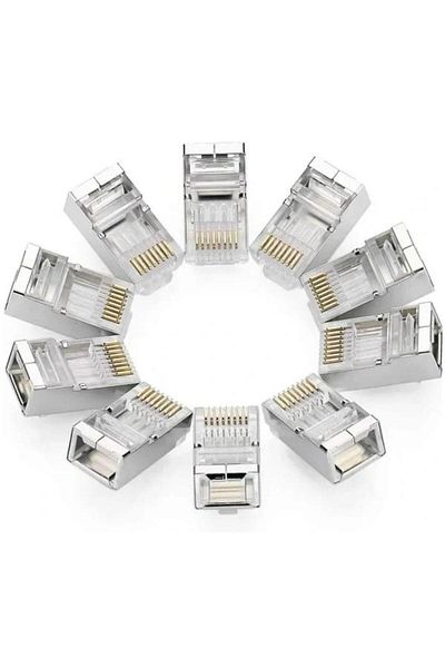Ugreen Conector de rețea NW111, RJ45, Cat6, Set de 50 de bucăți