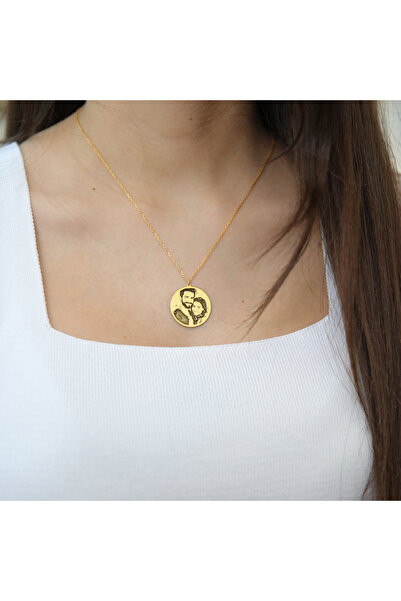 DIZY SILVER Fotoğraf Baskılı Kişiye Özel Kolye, Anımsal Hediye, Çiftlere Özel...