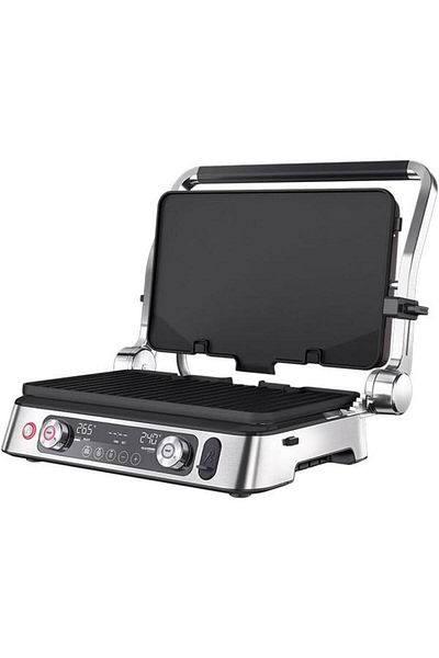 Braun Grătar electric CG 9167, 2200 W, 3 moduri de gătit, plăci detașabile (argintiu/negru)