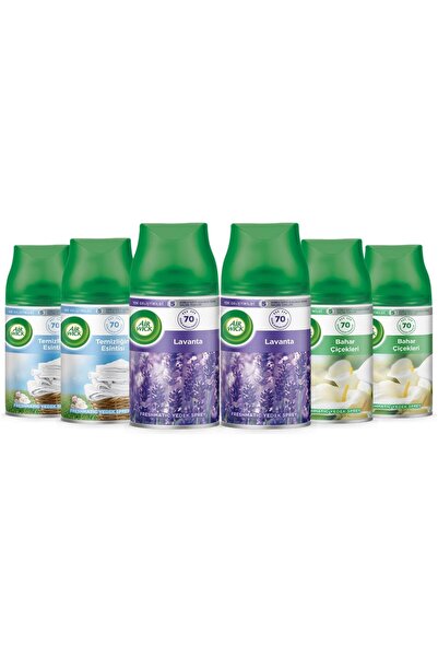 Air Wick Airwick 250Ml 6Lı - Bahar Çiçekleri Esinti Oda Kokusu Sprey Makina Y...