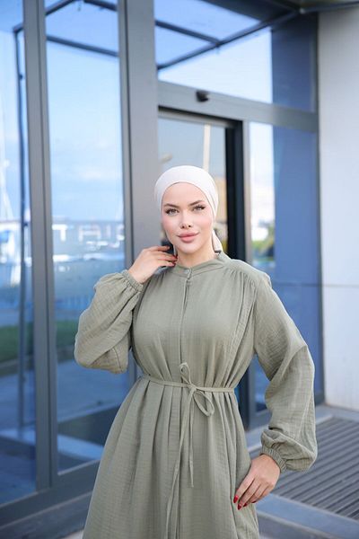 Nissra Ankanoor Shoulder Gathered Muslin Ferace Anka255102