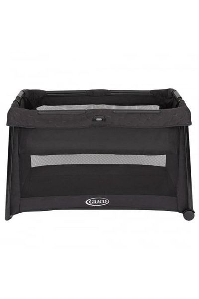 Graco FoldLite LX Midnight Travel Cot, 0-3 years, 105 x 65 x 68 cm (Black)