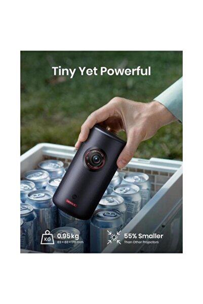 Anker Proiector portabil Nebula Capsule 3, 1080p, 200 ANSI-Lumen, Dolby Digital, Google TV (negru)