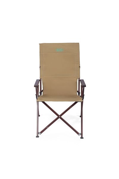 Alrimaya Brown Folding Camping Chair with Wooden Handles - 120kg