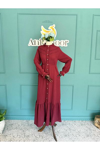 Nissra Ankanoor Skirt Ruffled Lace Muslin Dress Anka255101