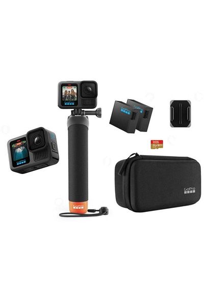 GoPro Camera video de actiune Hero 13 Black Bundle, 5.3K60, 27MP, Stabilizare HyperSmooth 6.0, TimeW