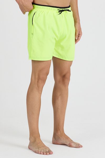 FRESSO Pocket Zippered Lined Mesh Colorful Swim Shorts