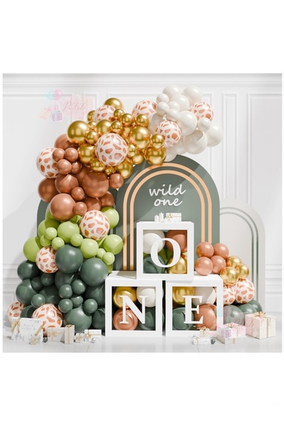 BİDOLUMUTLULUK 1 Yaş Doğum Günü Kutlama Seti One Kutulu Parti Eğlence Kutlama
