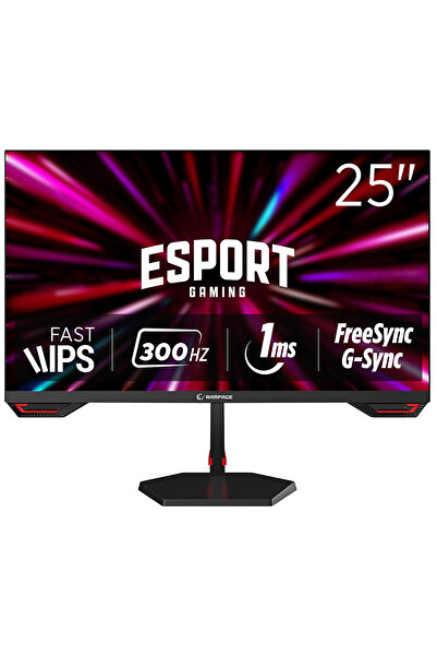 Rampage CRIMSON CR25R300F 25 300Hz 1ms CSOT FAST IPS FHD Freesync/G-Sync PC Flat Oyuncu Monitörü