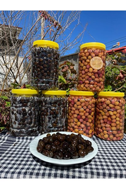 3 Adet 2 KG Siyah ve 3 Adet 2 KG Yeşil Zeytin Paketi TOPLAM 12 KG