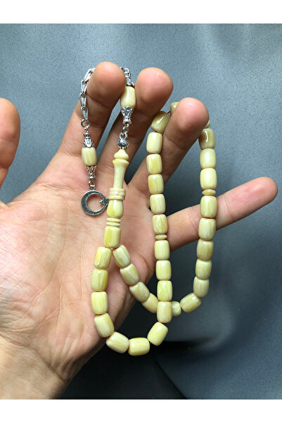 TTS TÜRK TESBİH SANATI Imame Katelin Amber Prayer Beads with Ring