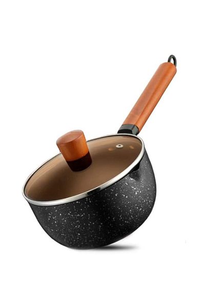 Generic Butter Warmer Non-Stick Coating Yukihira Saucepan, Aluminum Alloy Stainless Steel Saucepan Milk Sau