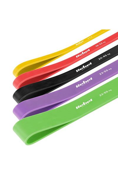 Rebel Set 5 elastic bands ACTIVE POWER BAND, TPE, 4-55 KG