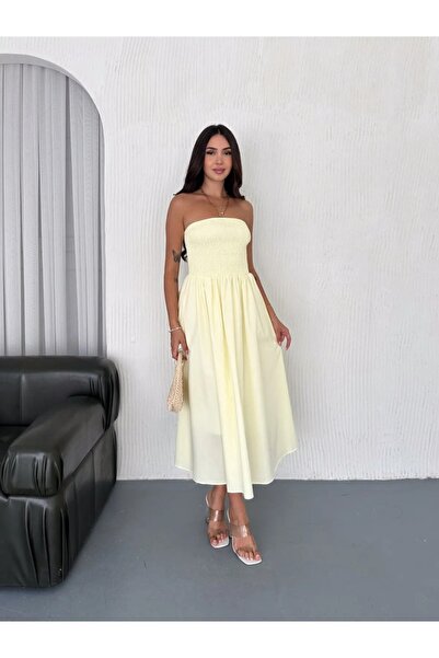 Lovely butik Women's Gipeli Straple Poplin Stylish Dress