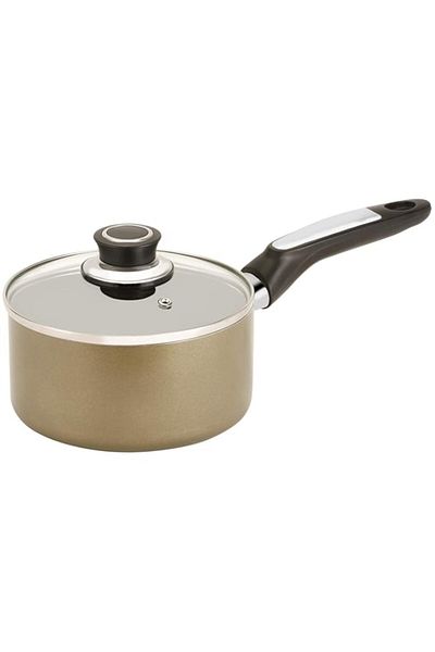 Generic Royalford Aluminum 18 Cm Sauce Pan 2 Piece, Beige