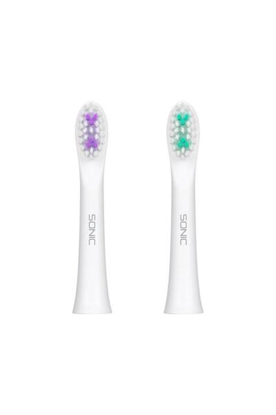 Teesa Set 2 capete pentru periuta de dinti sonica SONIC LITE, (Alb)