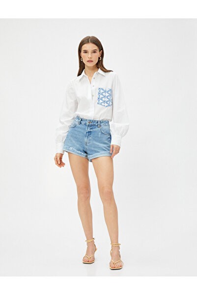 Koton قميص مريح بتفاصيل جيوب مزخرفة