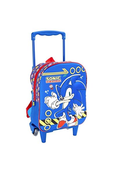 Disney Ghiozdan Troller pentru gradinita Sonic SON50301_9, 38 x 28 x 14 cm