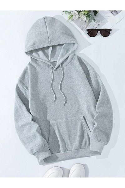 aynewmoda Butterfly and letter Printed women's fleece Hooded top