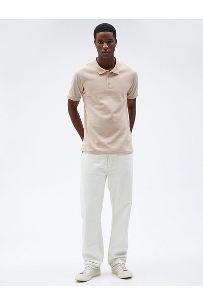 Koton Polo Neck T-Shirt Short Sleeve Slim Fit Cotton