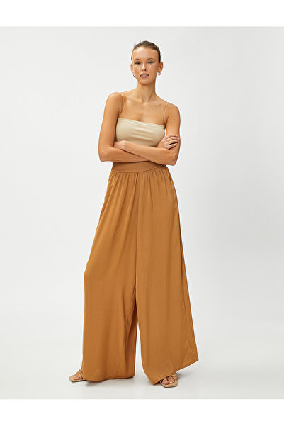 Koton Wide Leg Trousers Elastic Waist