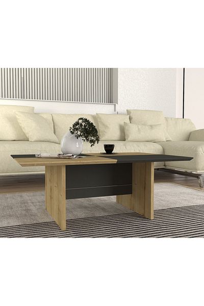 UnicUtil Masa de Cafea Urban Fusion ,UnicUtil, 90 x 60 x 33.8 cm, Antracit-Natur, UUMC15