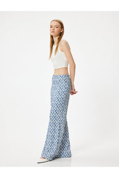 Koton Beige Women's Wide Leg Pants