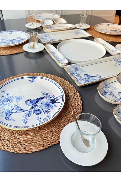 ROSSEV Breakfast Set Grandala 43 Pieces for 6 People