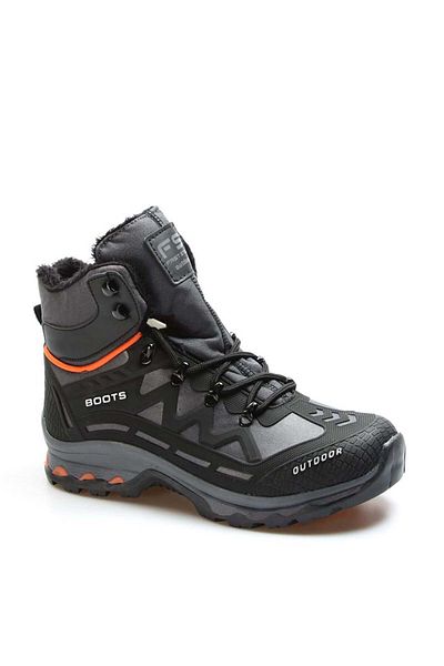 Ayakkabıhane Black Smoked Orange Thermo Women's Outdoor Boots Ah1E865192616150