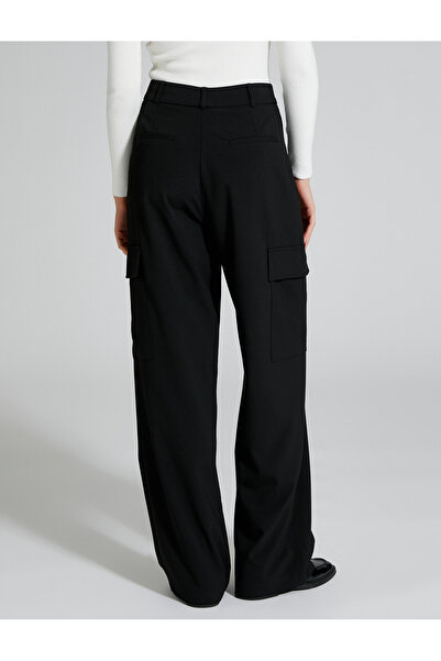 Koton High Rise Pleated Palazzo Wide Leg Trousers