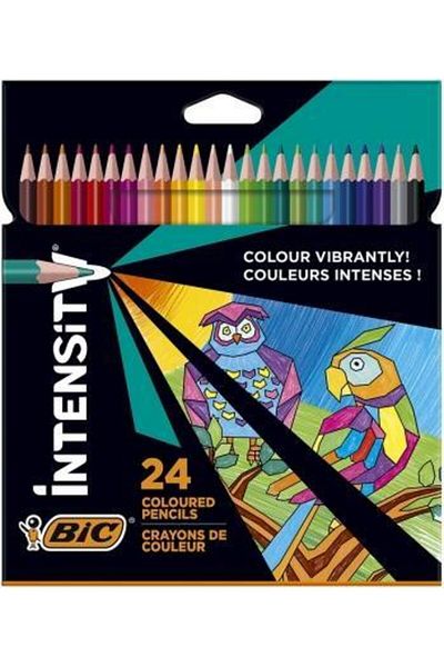 Bic Creioane colorate Intensity, 24 culori