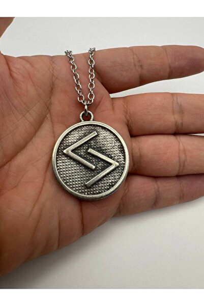 Herşey Nota Harvest and Success Icon Necklace – Zamak Plated Unisex Spiritual Jewelry with 60 cm Chain